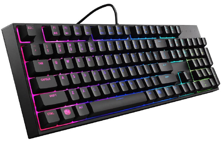 Cooler Master MasterKeys Lite L na przecznikach hybrydowych