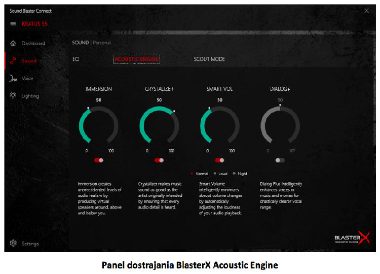 Creative - nowe oprogramowanie dla Sound BlasterX Kratos S5 i S3