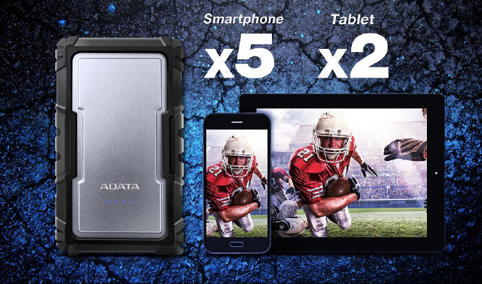 ADATA D16750 - wodoodporny powerbank 