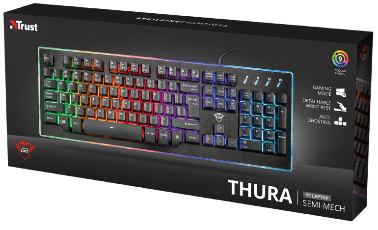 Trust Gaming - Klawiatury 890 Cada i GXT 860 Thura