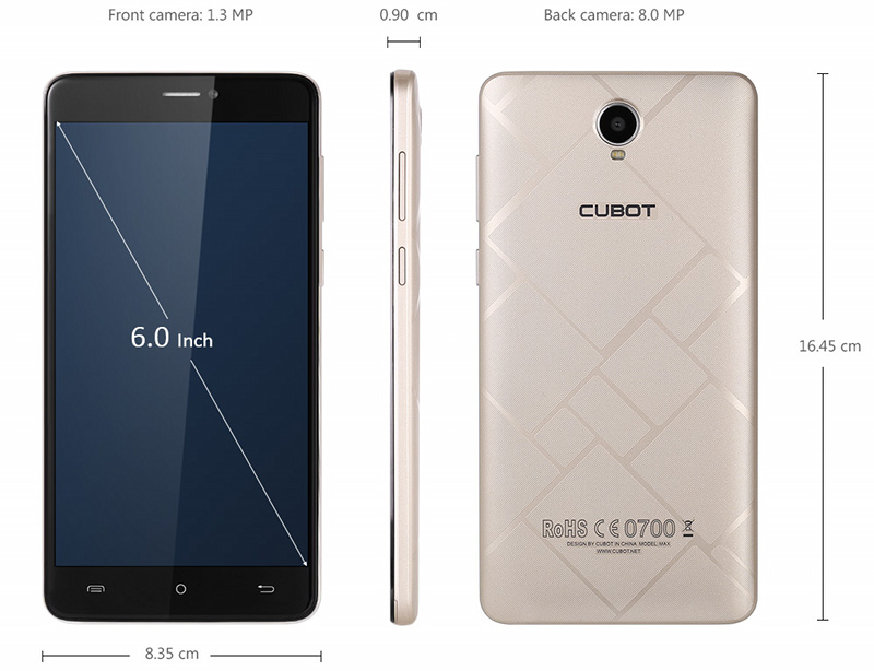Cubot MAX z dużym ekranem