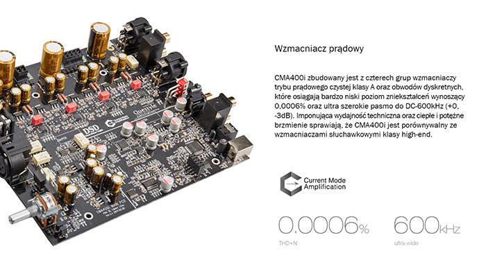Questyle CMA400i - wzmacniacz słuchawkowy z DAC