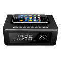 Obrazek Platinet PMGQ10B – głośnik Bluetooth, radiobudzik i ładowarka