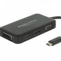 Obrazek Delock 63929 - adapter o czterech różnych wyjściach wideo