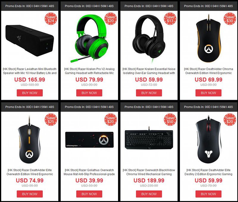 Promocja na sprzt marki Razer