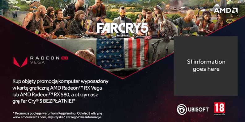 Far Cry 5 bezpatnie przy zakupie wybranych komputerw z Radeonami