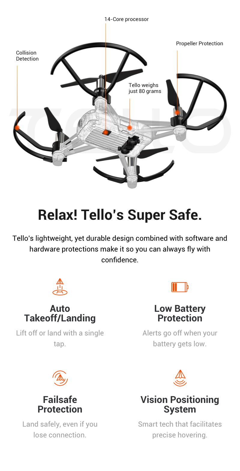 Mały, zwinny dron DJI Tello