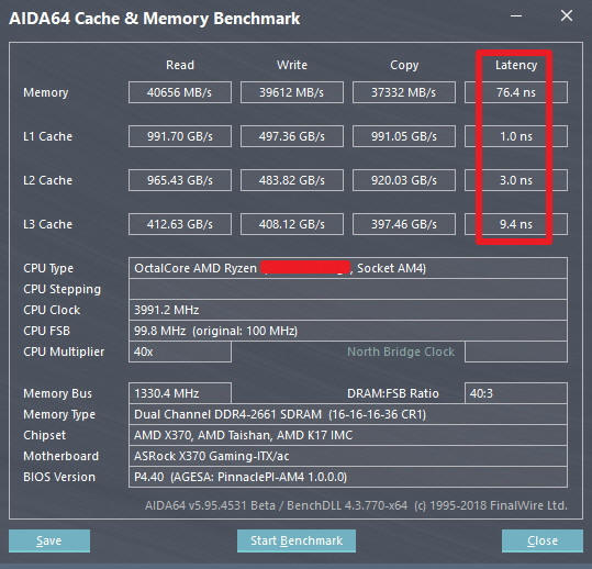 Ryzen 7 2700X w Benchmarku