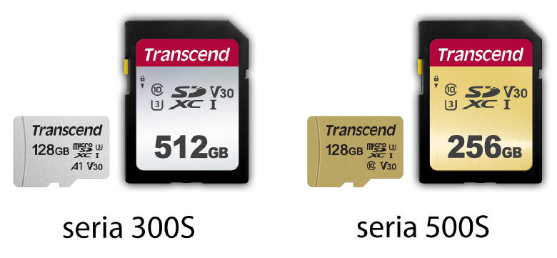 Transcend - nowe karty pamięci serii 300S i 500S