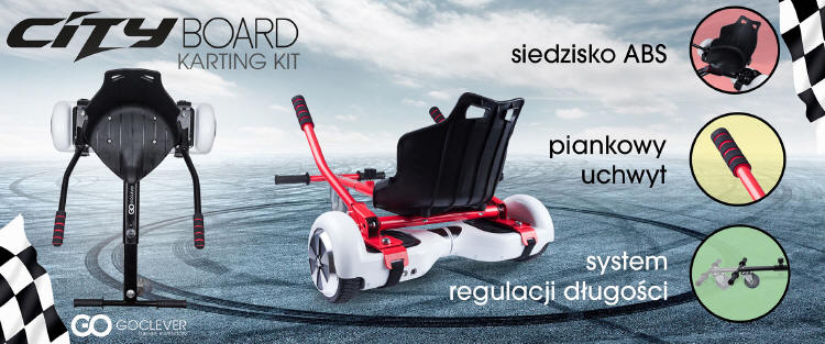 GOCLEVER CITY BOARD Karting Kit – zmień deskorolkę w gokarta