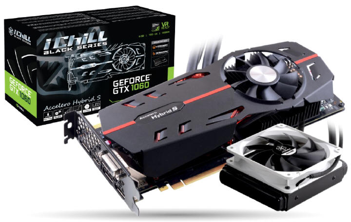 GeForce GTX 1060 Ichill Black z chodzeniem ciecz