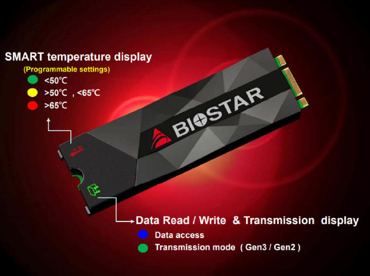 BIOSTAR M500 M.2 2280 PCI-Express NVMe SSD