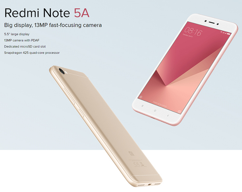 Xiaomi Redmi Note 5A w promocyjnej cenie