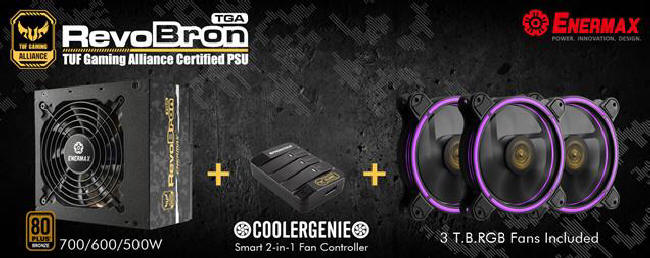 ENERMAX RevoBron TGA z certyfikatem TUF Gaming Alliance