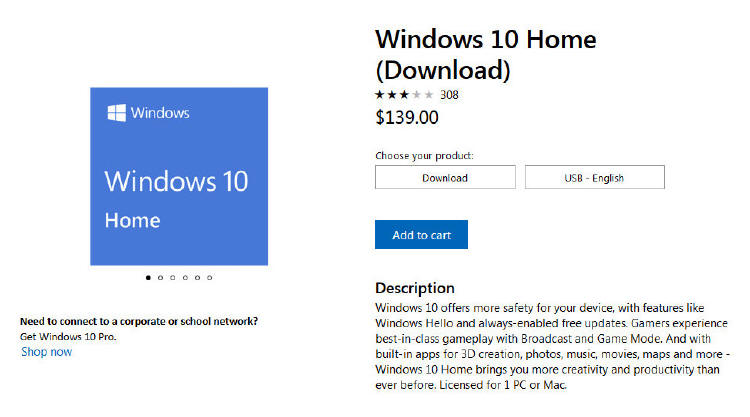 Microsoft podnosi ceny licencji domowych Windows 10