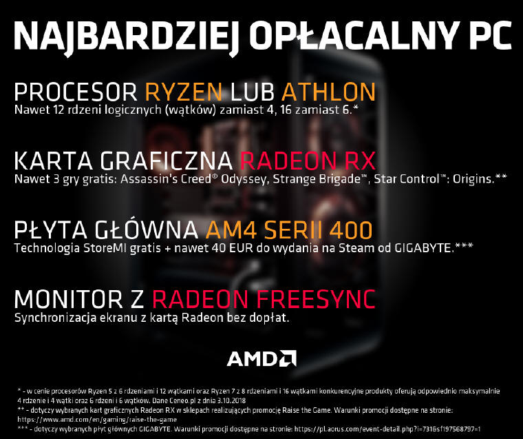 AMD stawia na opłacalność - ’level: master’ dla graczy PC