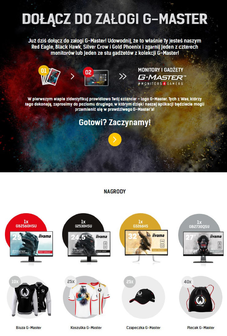 Dołącz do załogi G-Master i wygraj jeden z czterech monitorów