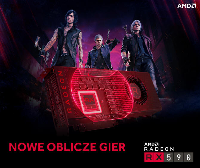 AMD Radeon RX 590 z 12-nanometrowym ukadem graficznym