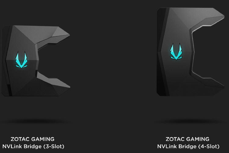ZOTAC NVLink bridge - świecący mostek