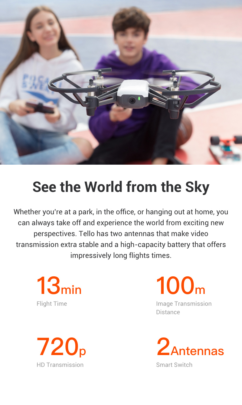 Mały, zwinny dron DJI Tello