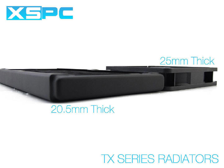 XSPC wprowadza ultra cienkie chodnice serii TX
