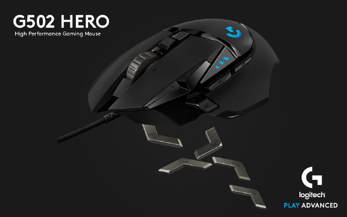 Logitech G502 otrzymuje sensor HERO 16K