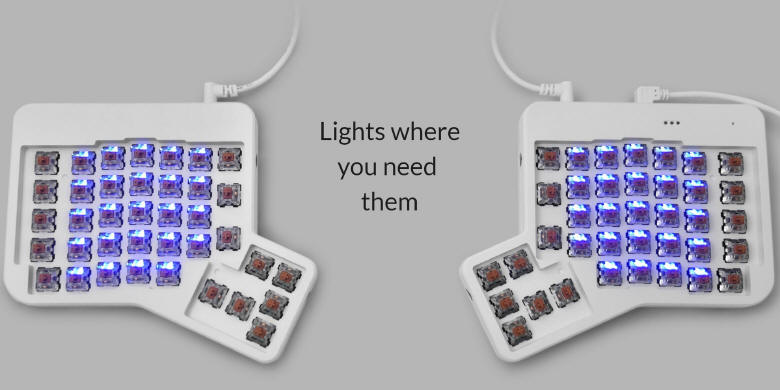 ErgoDox EZ Glow - nowa klawiatura ergonomiczna