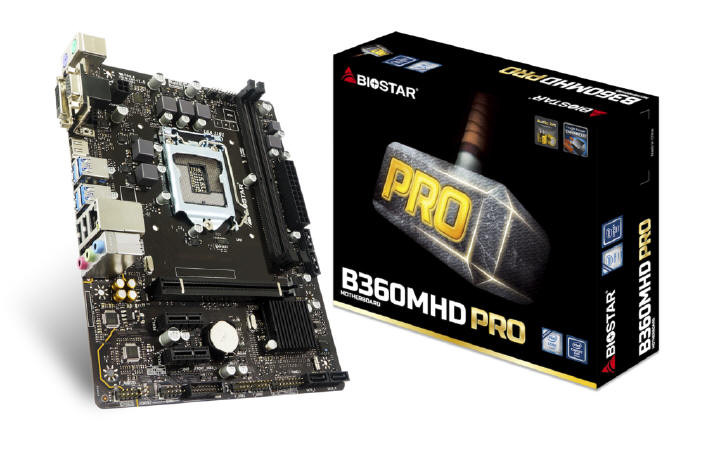BIOSTAR B360MHD PRO oraz H310MHD PRO Serii Intel 300