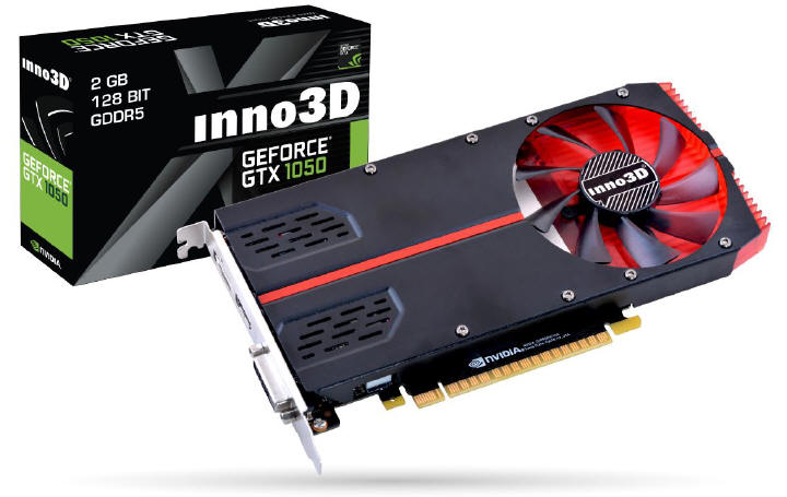 Inno3D - kompaktowe chodzenie GeForce GTX 1050 1-slot Edition