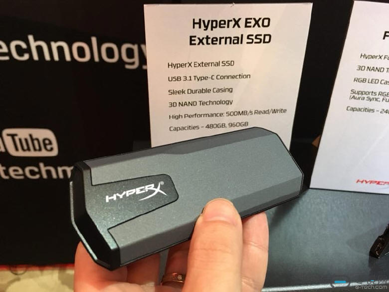 HyperX - dyski SSD FURY RGB iSAVAGE EXO