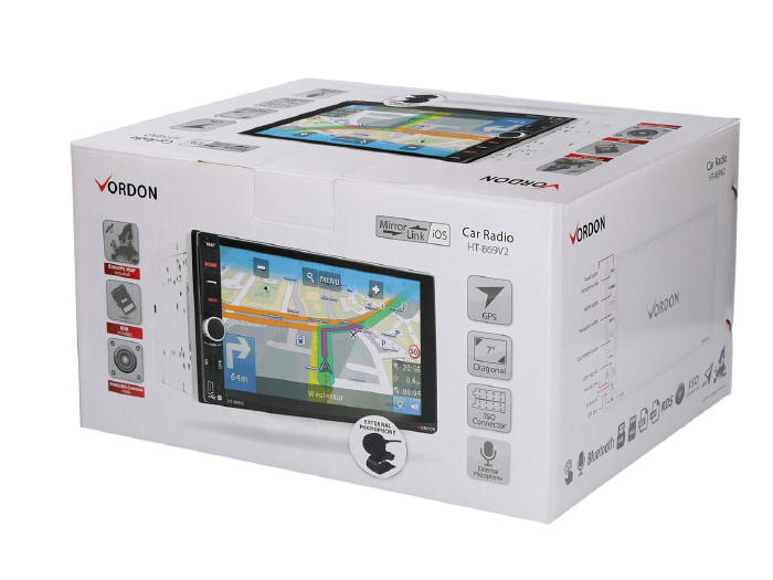 Vordon HT-869V2 - samochodowa stacja Multi z GPS