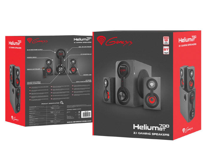 Genesis Helium 700BT - bezprzewodowe głośniki 2+1