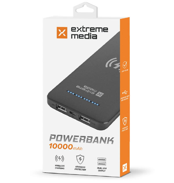 Extreme Media UPB-1220 - bezprzewodowy power bank
