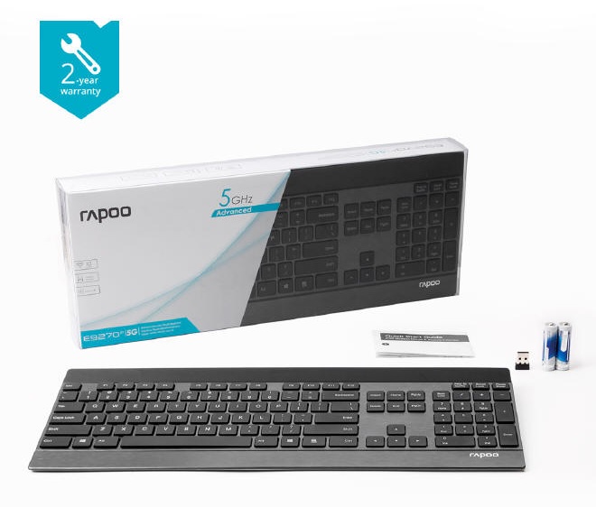 Rapoo E9270P – bezprzewodowa i ultracienka klawiatura 5G