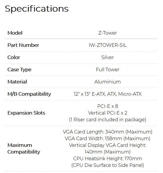 In Win Z-Tower Signature Edition - obudowa za 38 tys. złotych...