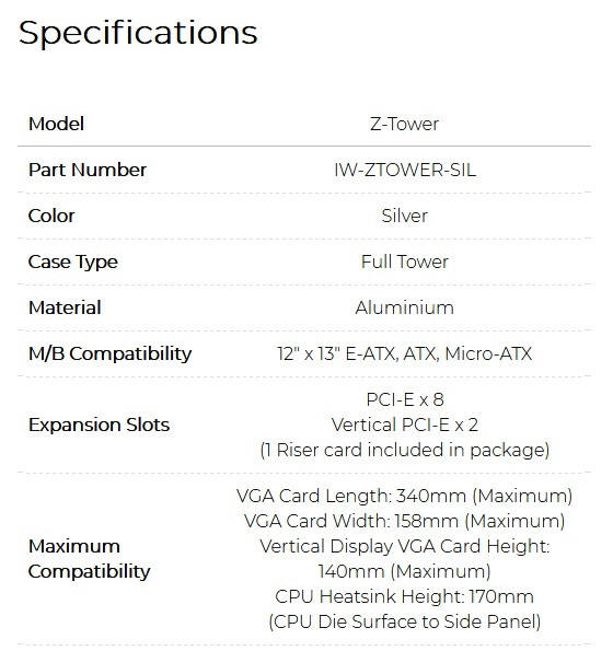 In Win Z-Tower Signature Edition - obudowa za 38 tys. zotych...