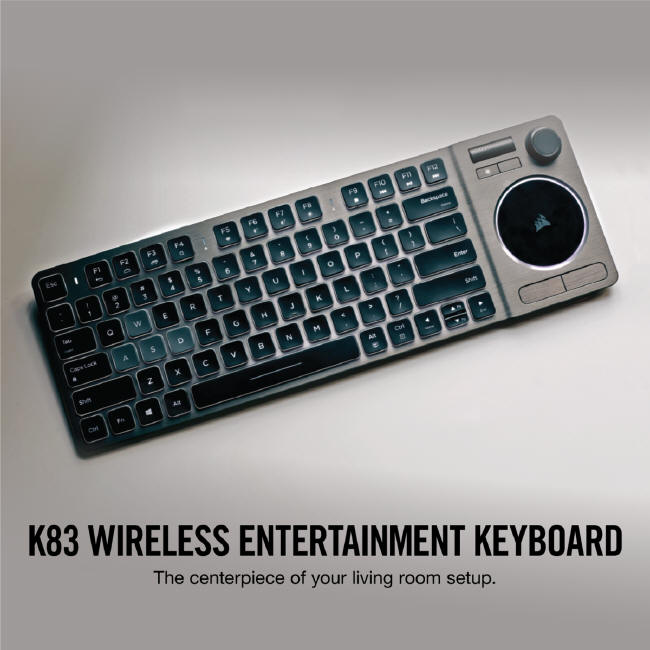 CORSAIR przedstawia wielofunkcyjn klawiatur K83 Wireless 