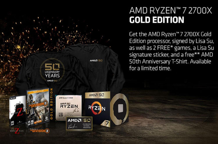 AMD - seria sprztw 50th Anniversary Edition z dwoma grami