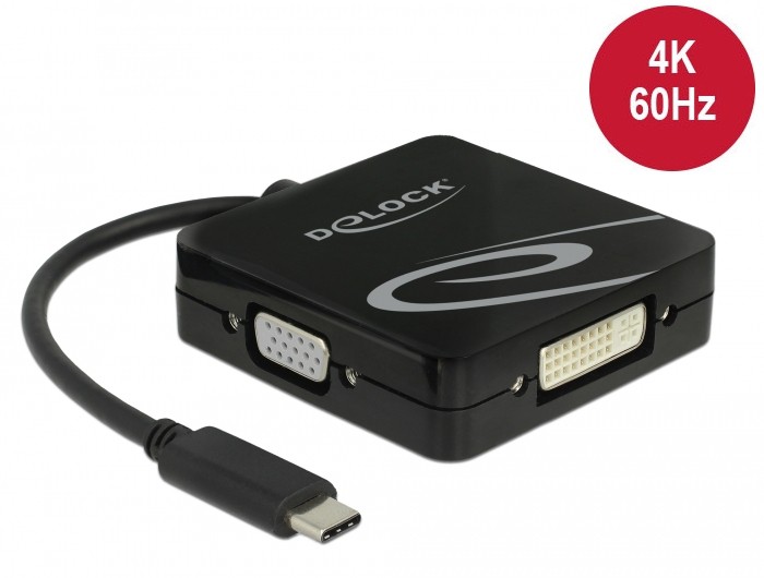 Delock: adapter USB Typ-C do obsugi wielu wyj wideo