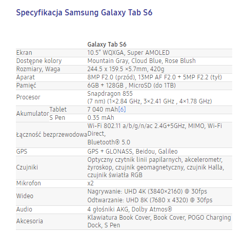 Samsung Galaxy Tab S6 - Moc PC w najlejszej formie