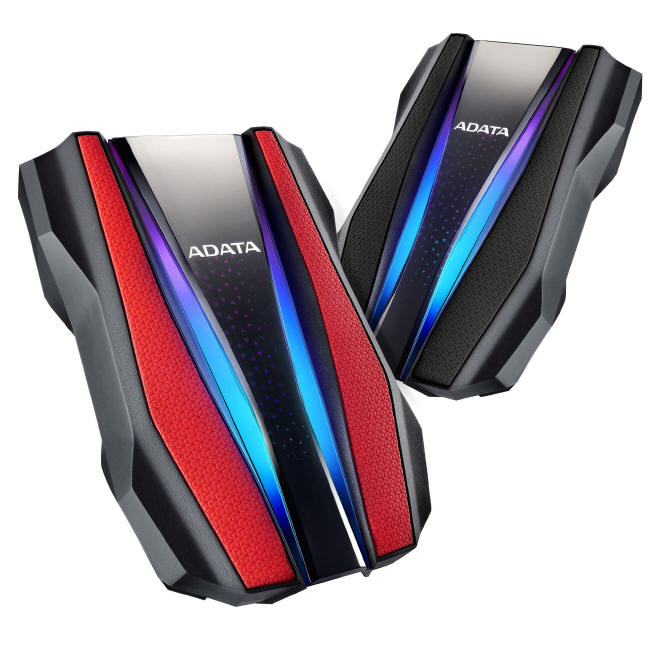 ADATA HD770G - zewnętrzny dysk z podświetleniem RGB