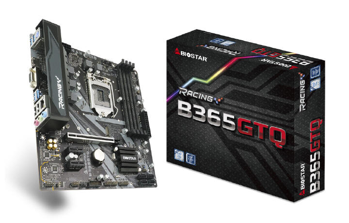 BIOSTAR B365GTQ - Micro ATX z serii RACING