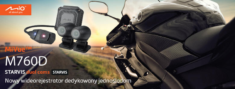 Mio MiVue M760D - rejestrator dla motocyklistów