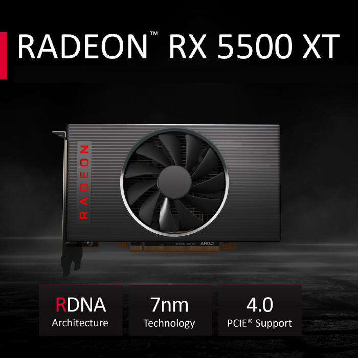 AMD prezentuje kart graficzn AMD Radeon RX 5500 XT