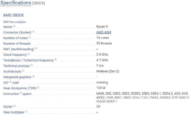 AMD Ryzen 9 3800X ???