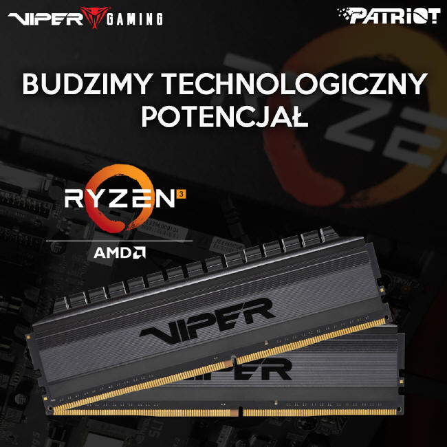 Viper 4 DDR4 Blackout kompatybilne z Ryzen 3000