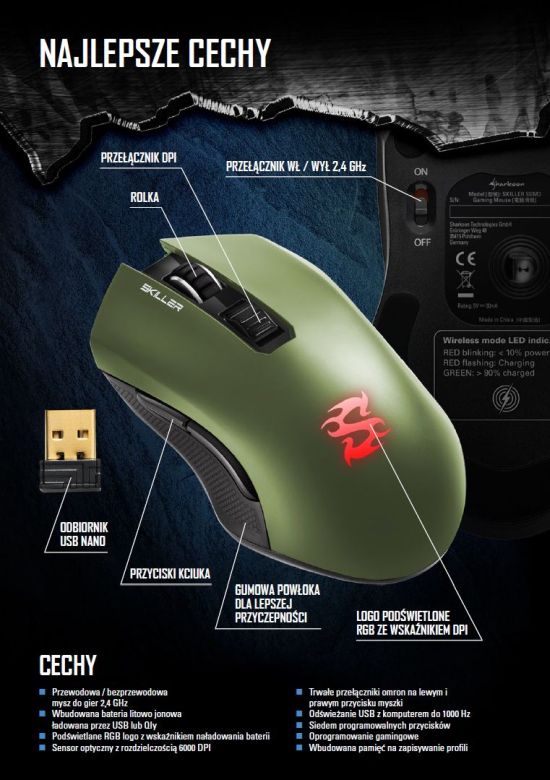 Sharkoon SKILLER SGM3 – czas uwolnić się od kabli