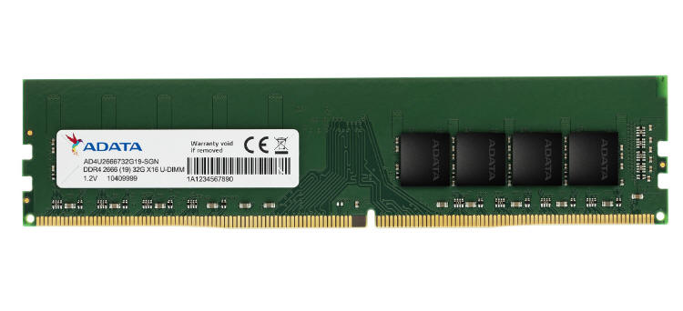 RAM ADATA DDR4 w wersji o pojemności 32 GB