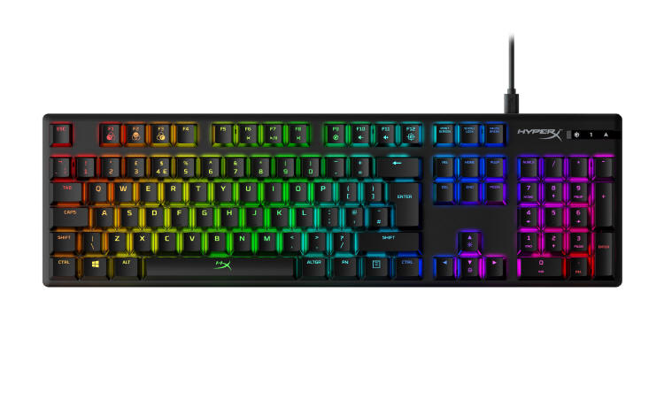 Przełączniki HyperX w mechanicznej klawiaturze Alloy Origins