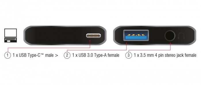 Delock 63965 - adapter audio z portem USB
